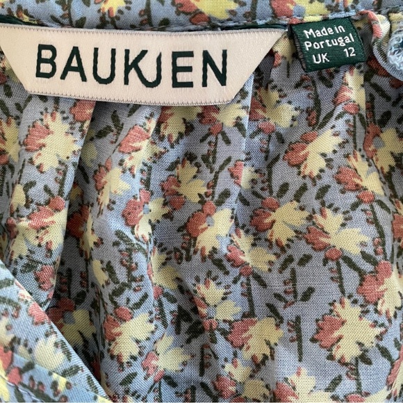 Baukjen Blouse US 8 UK 12 Evelyn Seed Print Short Sleeve Shirt Top - Picture 3 of 10
